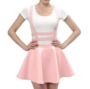 Suspender skater skirt